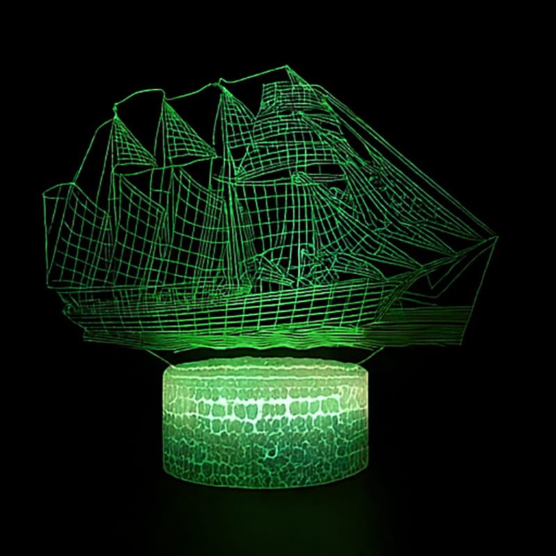 Prezent dla fana żeglarstwa – Lampka 3D