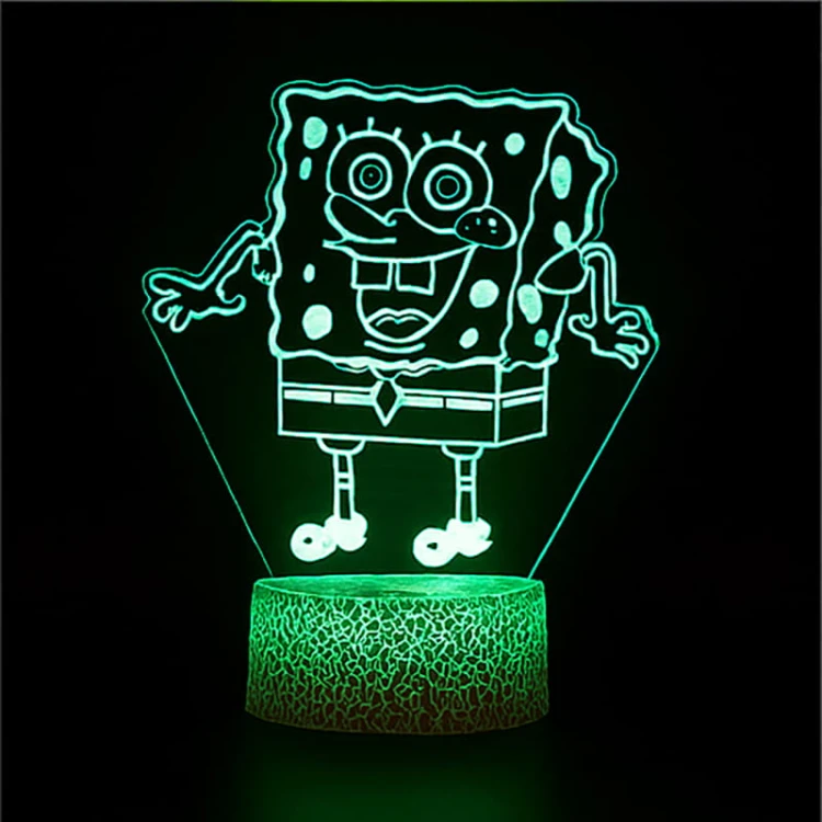 Prezent dla dziecka Lampka 3D SpongeBob