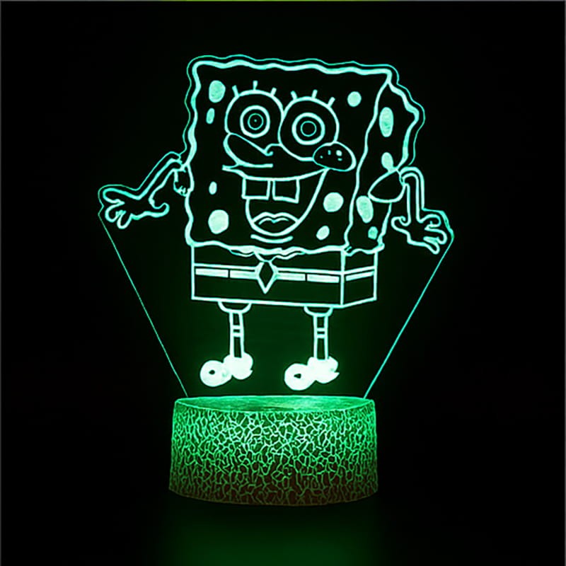 Prezent dla dziecka Lampka 3D SpongeBob