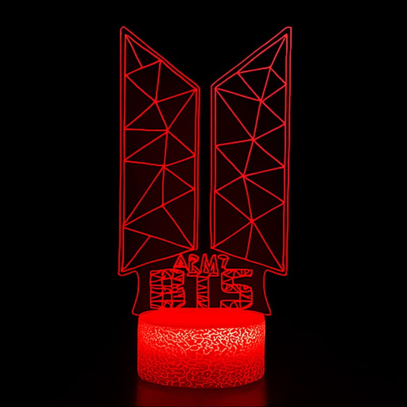 Lampka 3D nocna led usb na prezent BTS K-POP