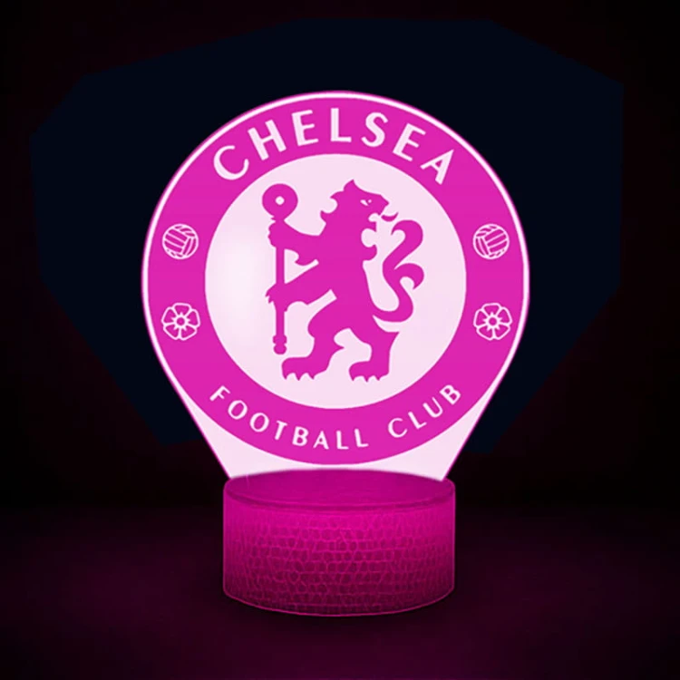 Piłkarska lampka 3D Chelsea – stylowy gadżet i prezent dla fana Premier League.