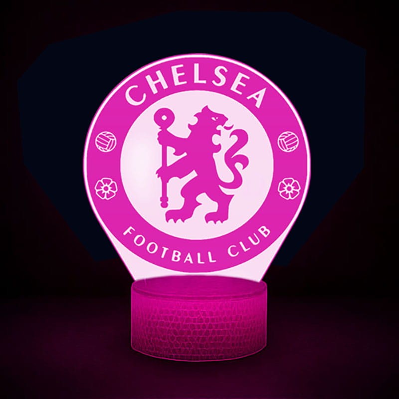 Piłkarska lampka 3D Chelsea – stylowy gadżet i prezent dla fana Premier League.