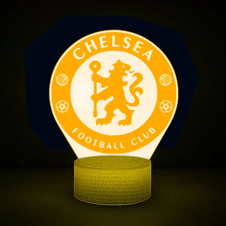 Personal 3D Lamp Chelsea – oryginalna lampka LED USB dla miłośników niebieskich barw.