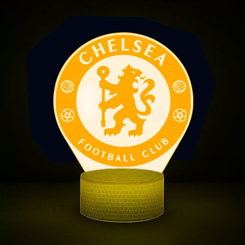 Personal 3D Lamp Chelsea – oryginalna lampka LED USB dla miłośników niebieskich barw.