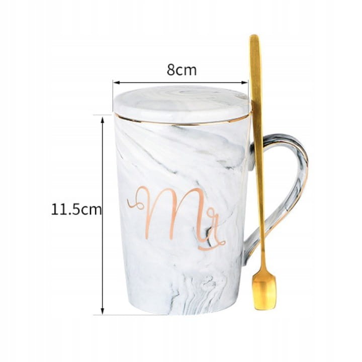 Stylowe kubki dla pary – ponadczasowy prezent na 10, 25 lub 50 rocznicę małżeństwa.