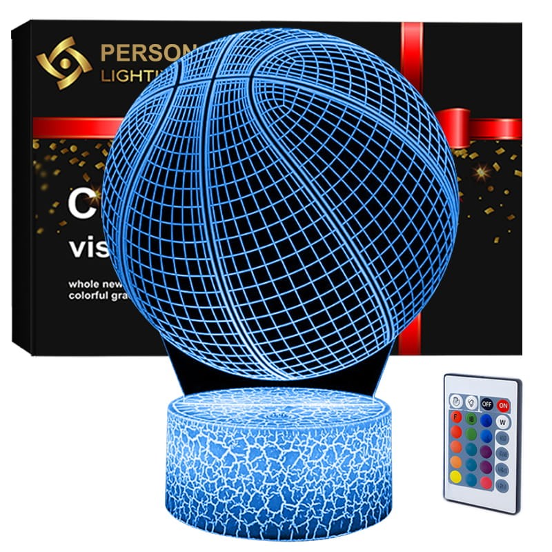 Lampka nocna Personal 3D Lamp LED USB pilot Basketball Koszykówka