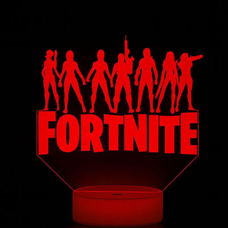 Efektowna lampka 3D LED z motywem Fortnite – świetny upominek dla gracza.
