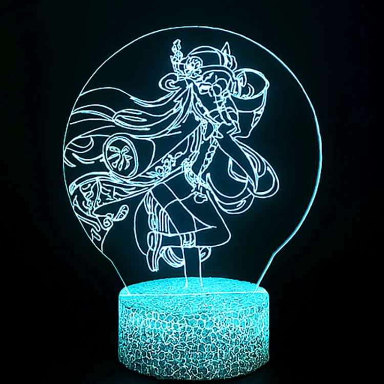 Prezent dla fana anime – lampka 3D Genshin