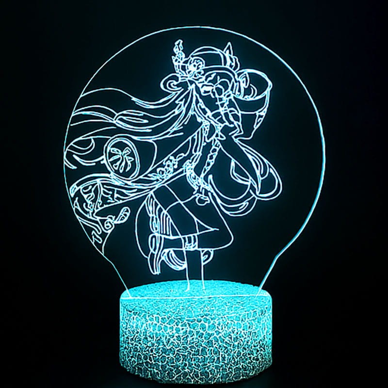 Prezent dla fana anime – lampka 3D Genshin