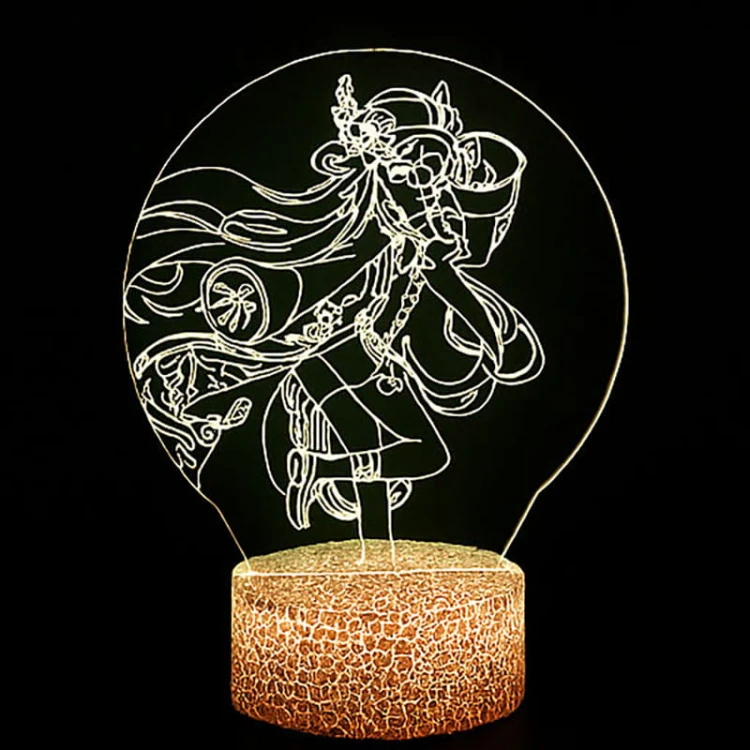 Prezent dla fana anime – lampka 3D Genshin