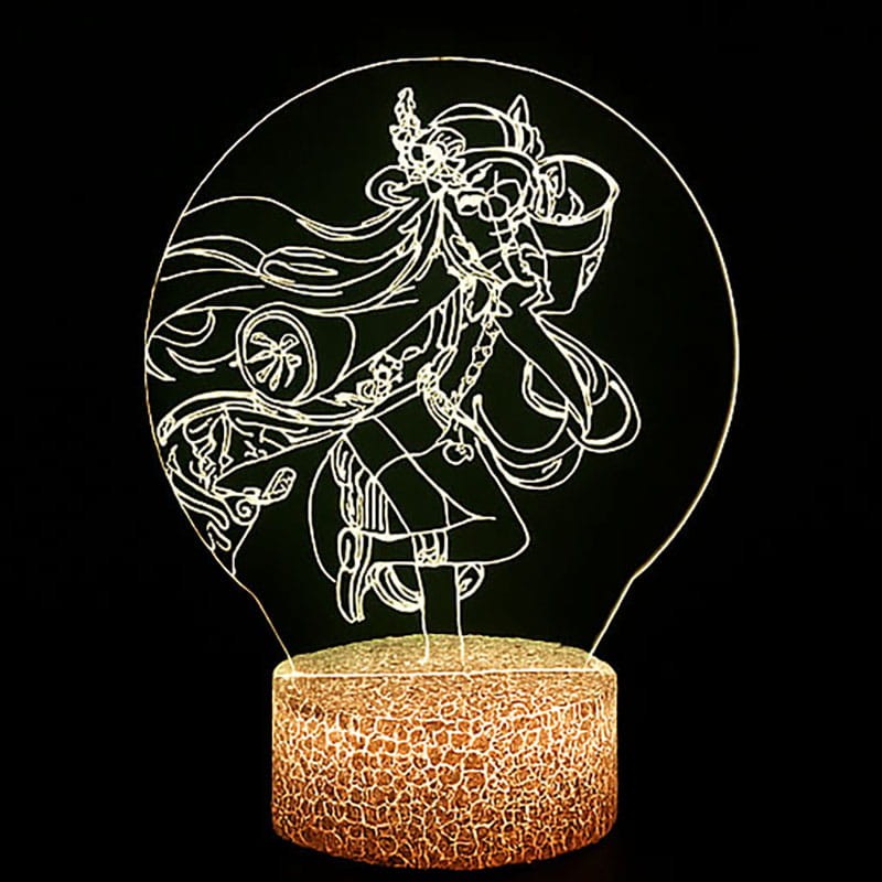 Prezent dla fana anime – lampka 3D Genshin
