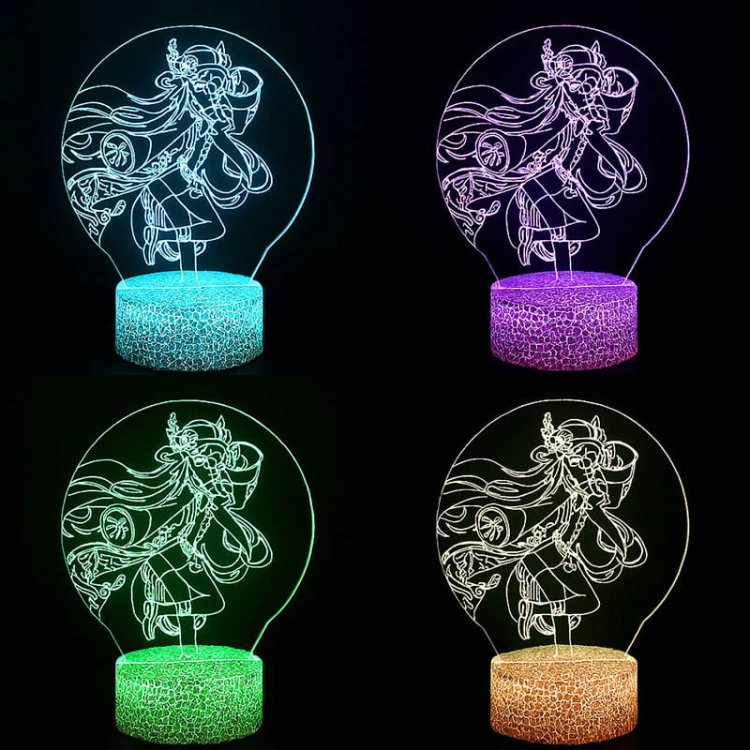 Prezent dla fana anime – lampka 3D Genshin