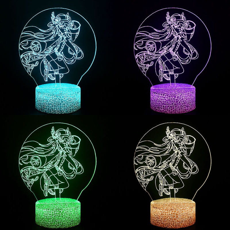 Prezent dla fana anime – lampka 3D Genshin