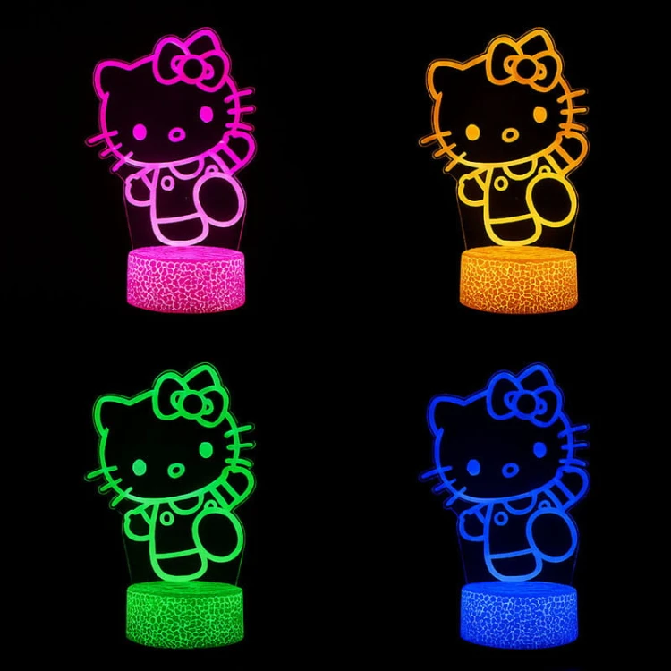 Hello Kitty Lampka 3D LED – aż 16 kolorów