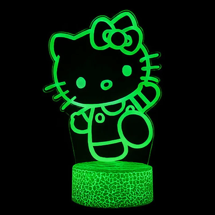 Hello Kitty Lampka 3D LED – aż 16 kolorów