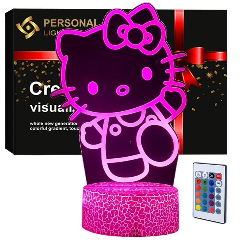 Hello Kitty Lampka 3D LED – aż 16 kolorów