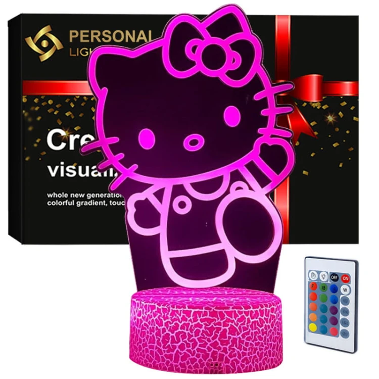 Hello Kitty Lampka 3D LED – aż 16 kolorów