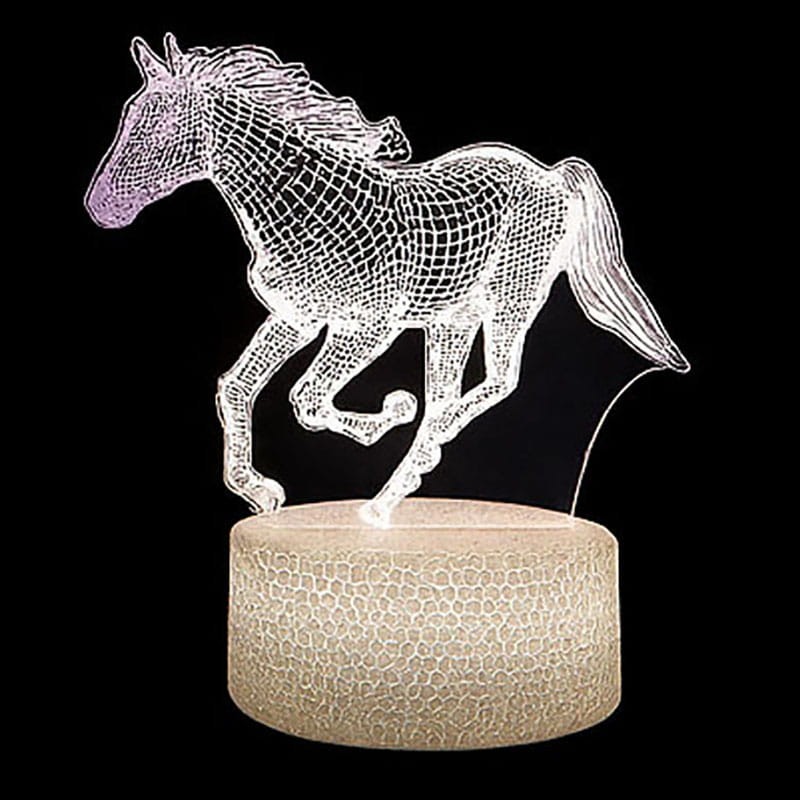 Prezent dla dziecka – Lampka Konik 3D