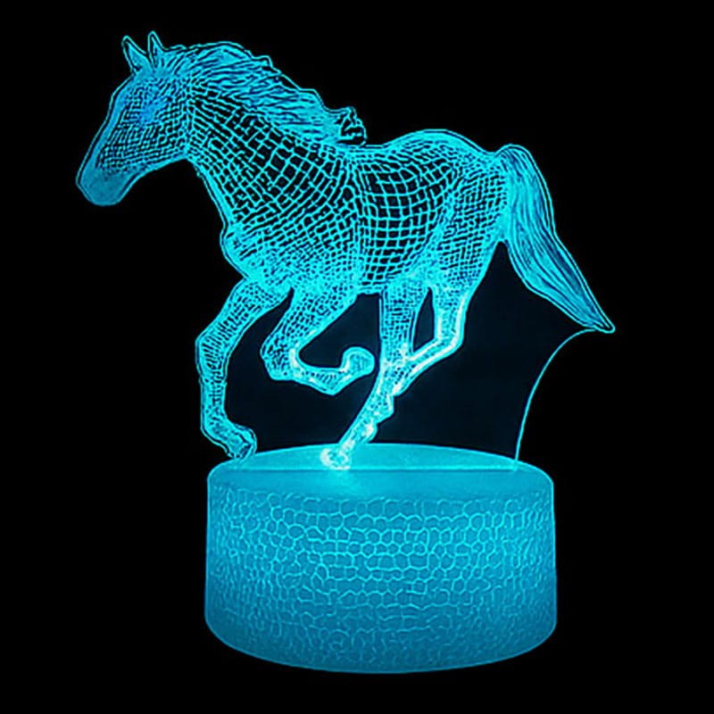 Prezent dla dziecka – Lampka Konik 3D