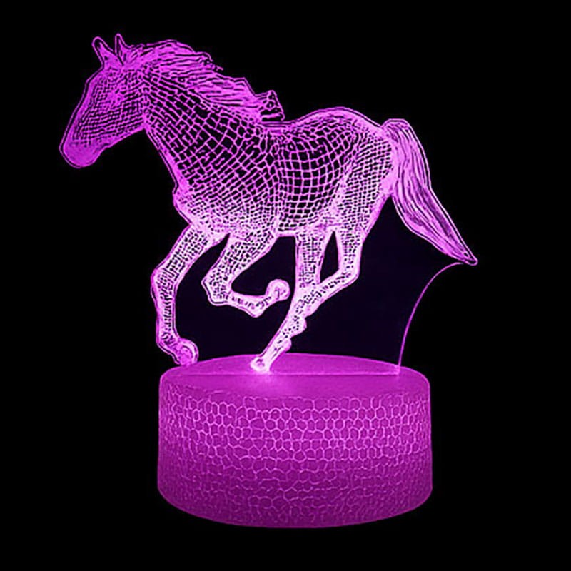 Prezent dla dziecka – Lampka Konik 3D