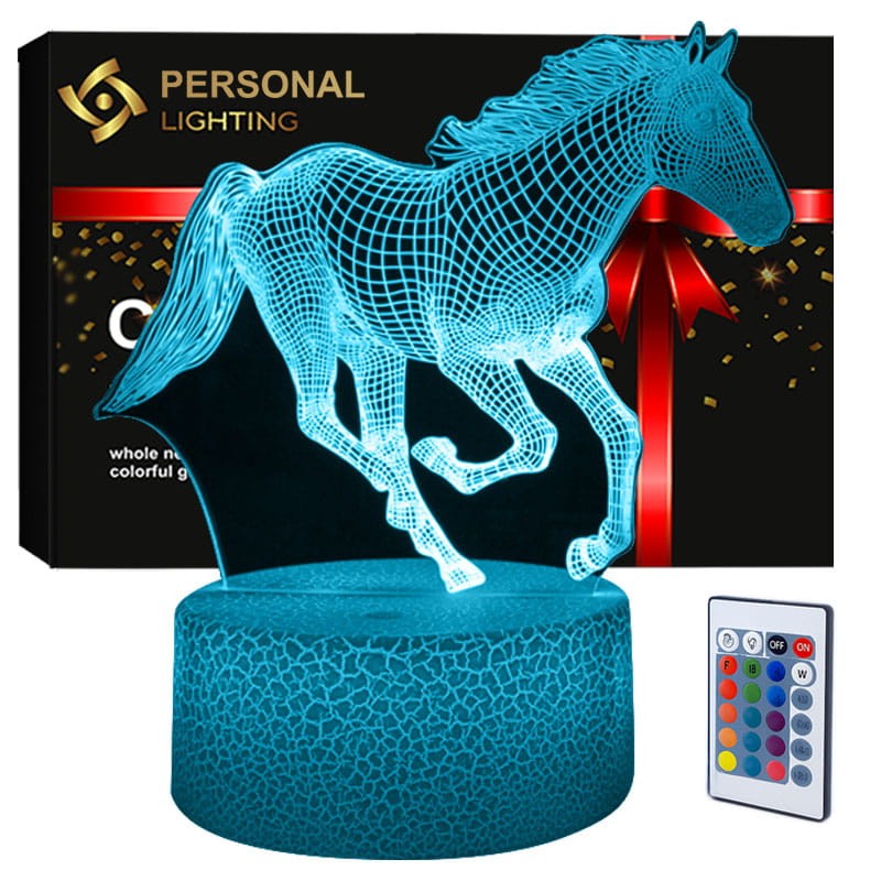 Prezent dla dziecka – Lampka Konik 3D