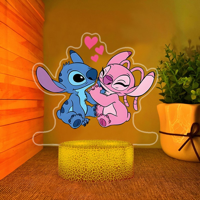 Magiczna lampka 3D z nadrukiem Lilo i Stitch