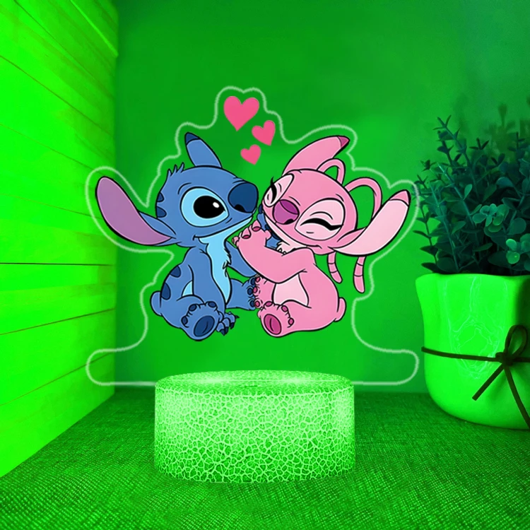 Magiczna lampka 3D z nadrukiem Lilo i Stitch