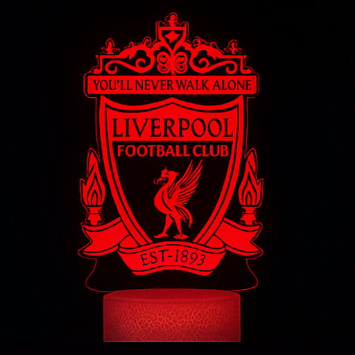 Liverpool 3D LED USB – stylowa lampka z pilotem.