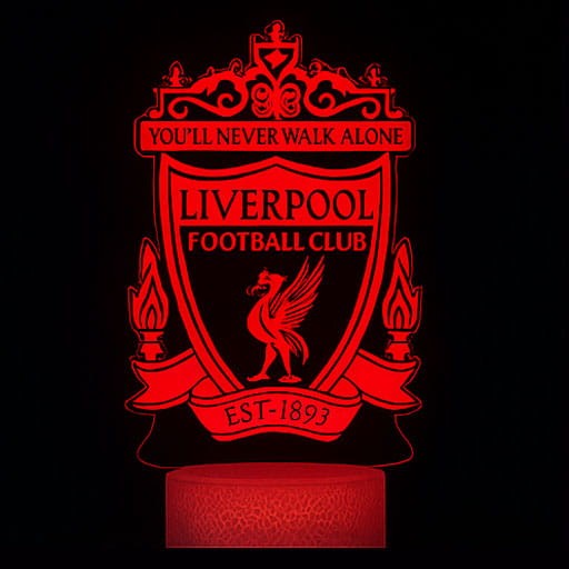 Liverpool 3D LED USB – stylowa lampka z pilotem.