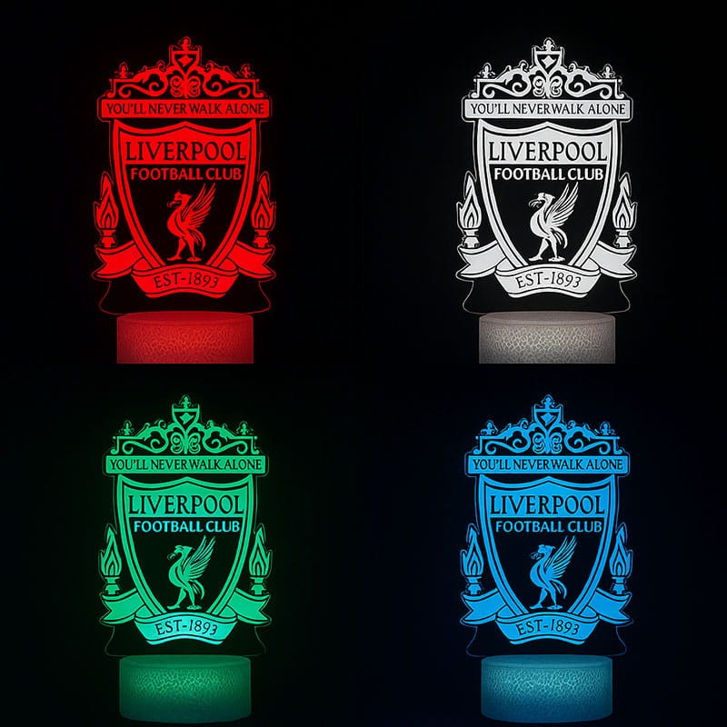 Prezent dla kibica – lampka nocna Liverpool FC