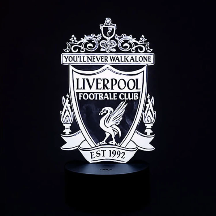 Lampka 3D Liverpool – idealna dekoracja pokoju fana
