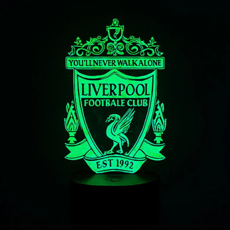 Lampka 3D Liverpool – idealna dekoracja pokoju fana