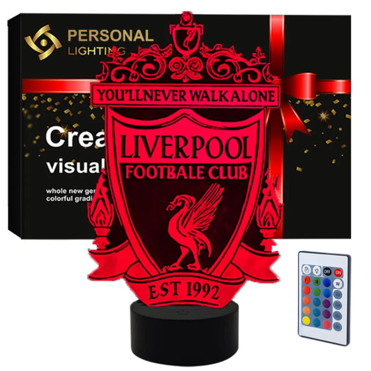 Lampka 3D Liverpool – idealna dekoracja pokoju fana