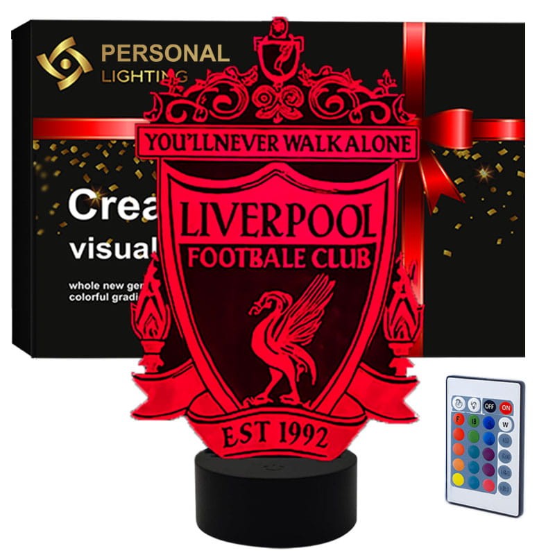 Lampka 3D LED nocna spersonalizowaną Liverpool Ball