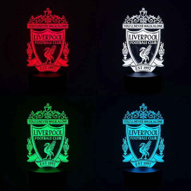 Lampka 3D Liverpool – idealna dekoracja pokoju fana