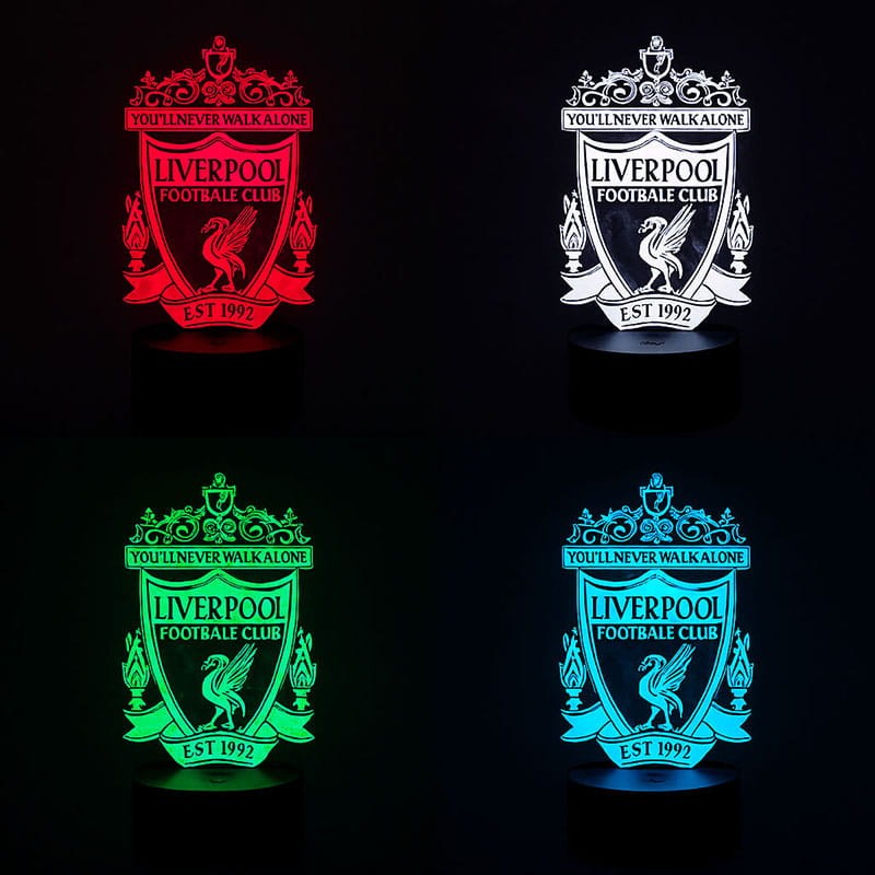 Lampka 3D Liverpool – idealna dekoracja pokoju fana