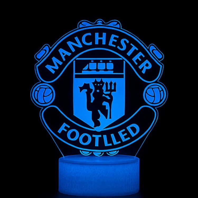 Manchester United – efektowna lampka nocna 3D LED.