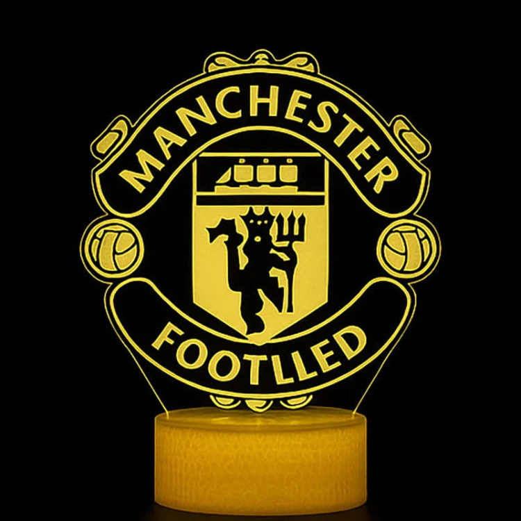 Lampka 3D USB Manchester Utd – 16 kolorów LED.