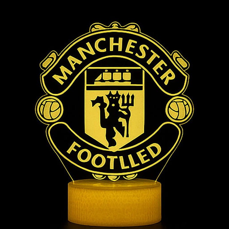 Lampka 3D USB Manchester Utd – 16 kolorów LED.