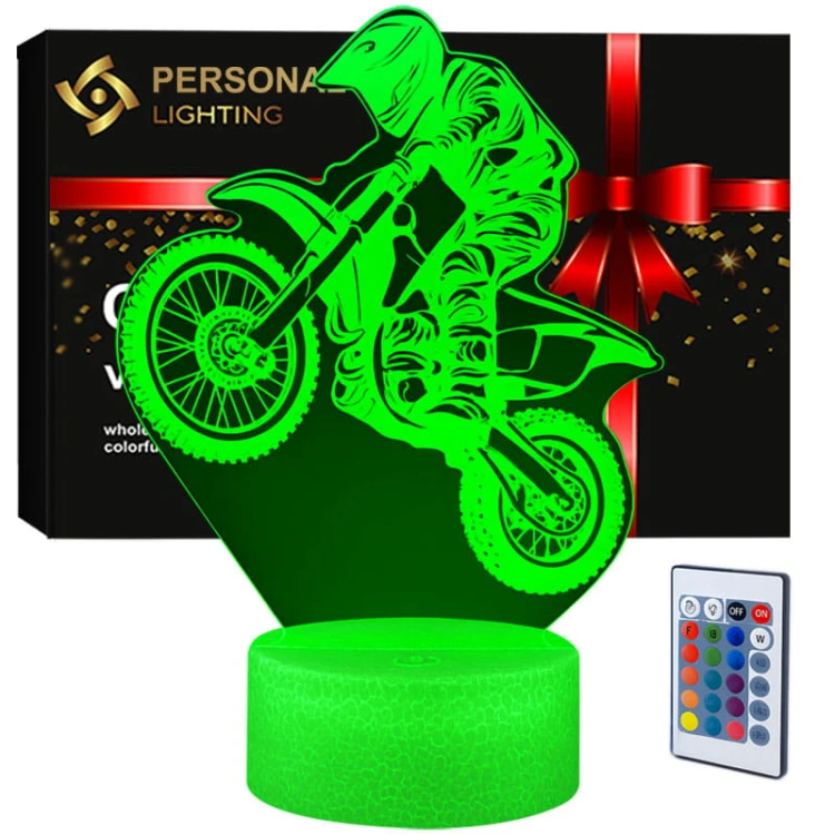 Lampka nocna USB 3D – Motocykl Cross