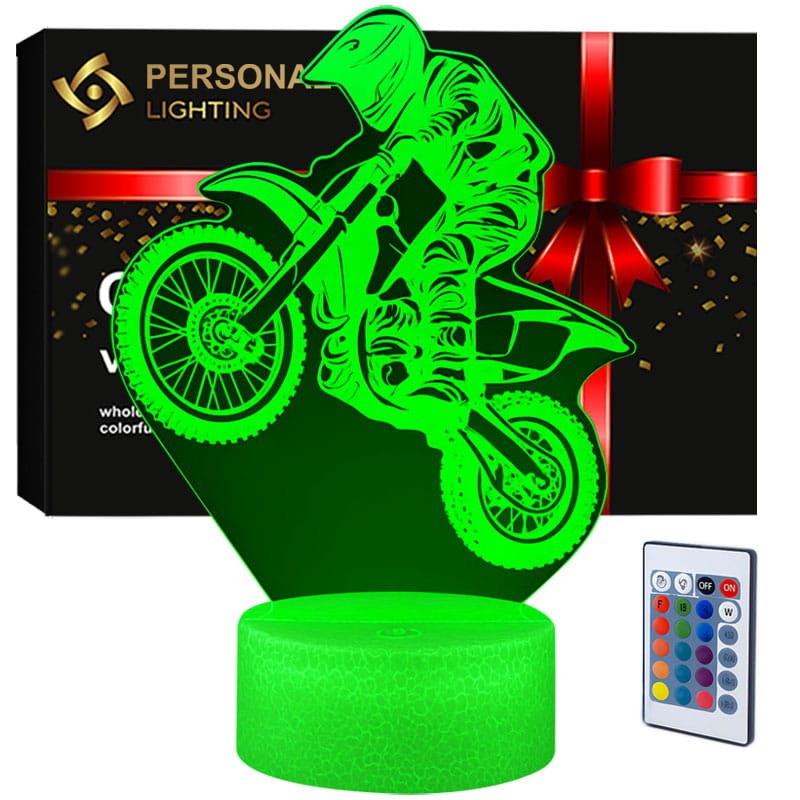 Lampka nocna USB 3D – Motocykl Cross