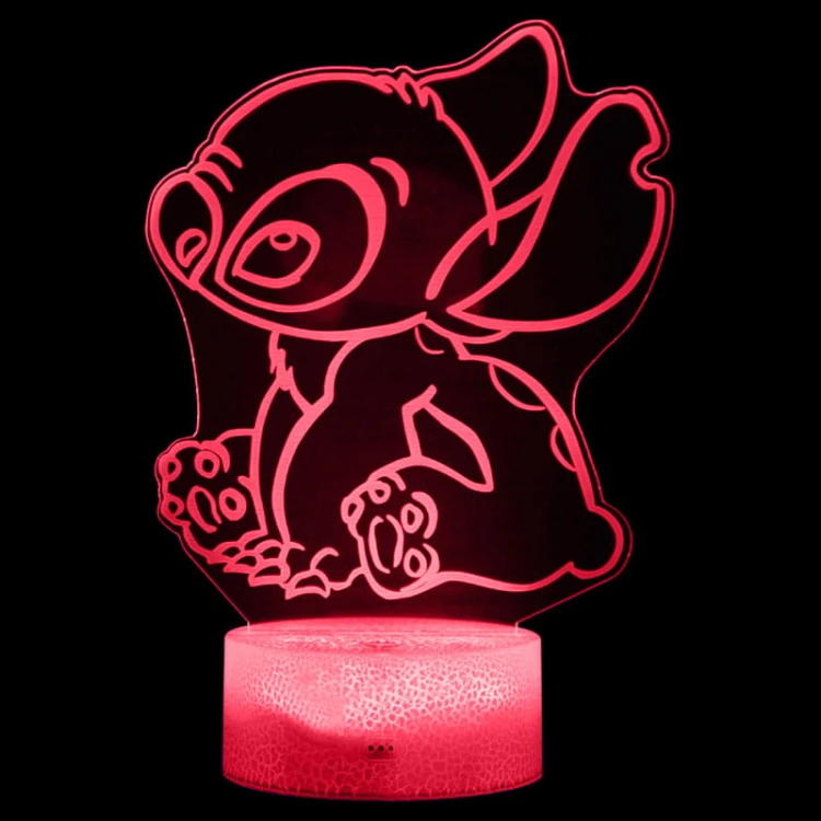 Bajkowa lampka nocna Stitch dla dzieci