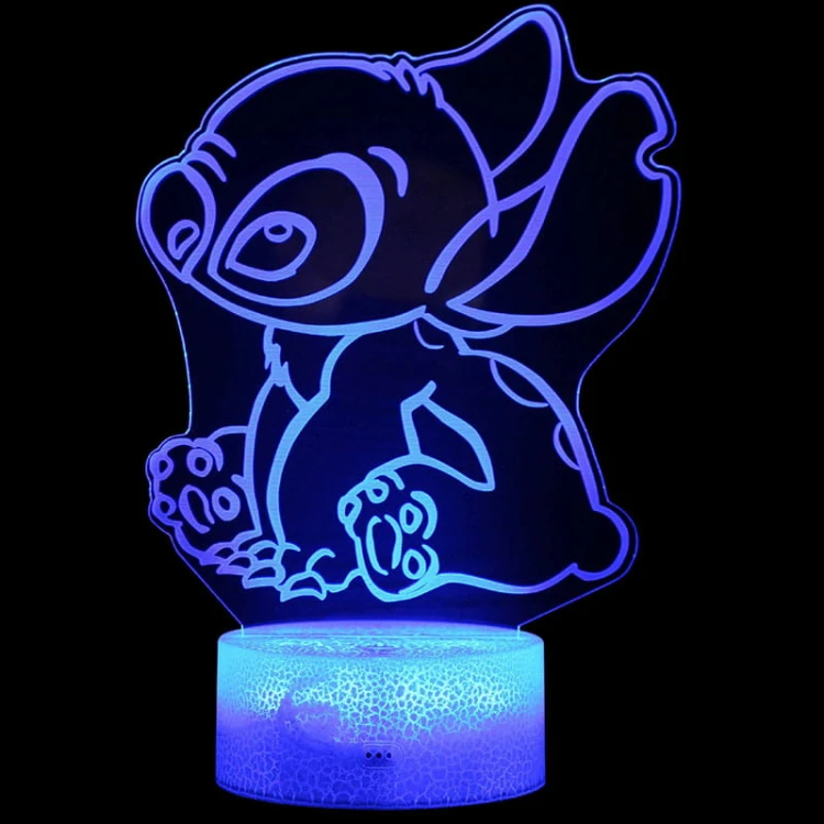 Bajkowa lampka nocna Stitch dla dzieci