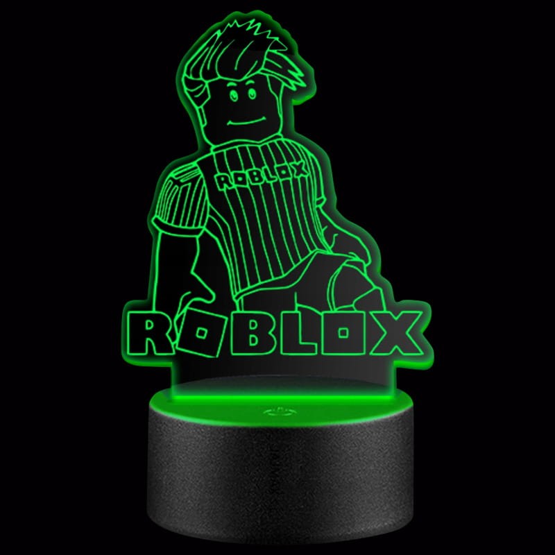 Lampka nocna 3D LED USB – Roblox. Kolorowa i bezpieczna lampka dla dzieci inspirowana światem gier. 16 kolorów, pilot i zasilanie USB – idealny prezent dla fana Roblox.