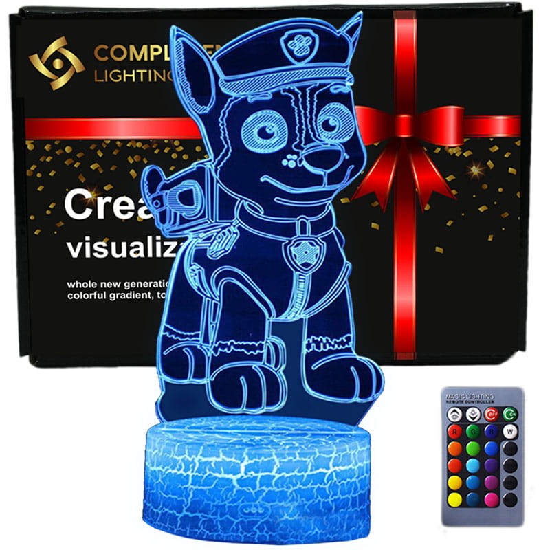 Lampka Nocna 3D lampa do wizualizacji 3D PAW Patrol Psi