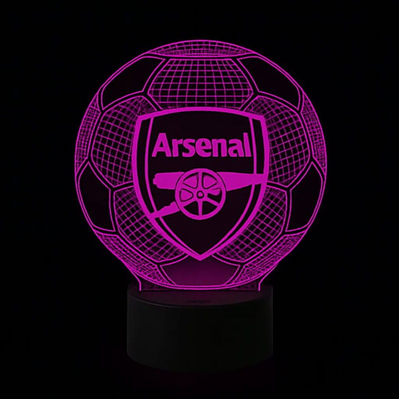 Personal 3D Lamp Arsenal FC – piłka 3D na USB z pilotem, świetny gadżet dla fana londyńskiego klubu.