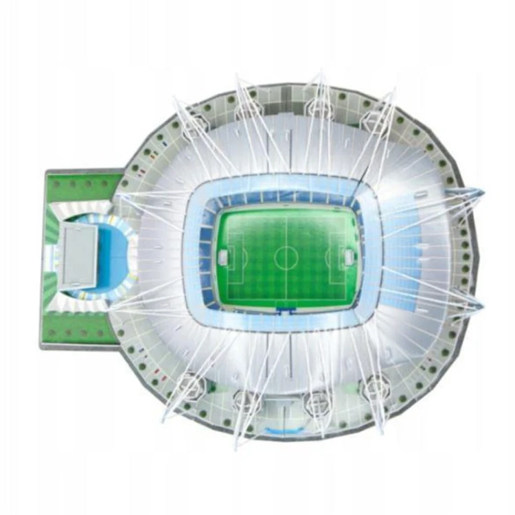 Puzzle 3D Manchester City Etihad – 118 elementów, model stadionu bez kleju.