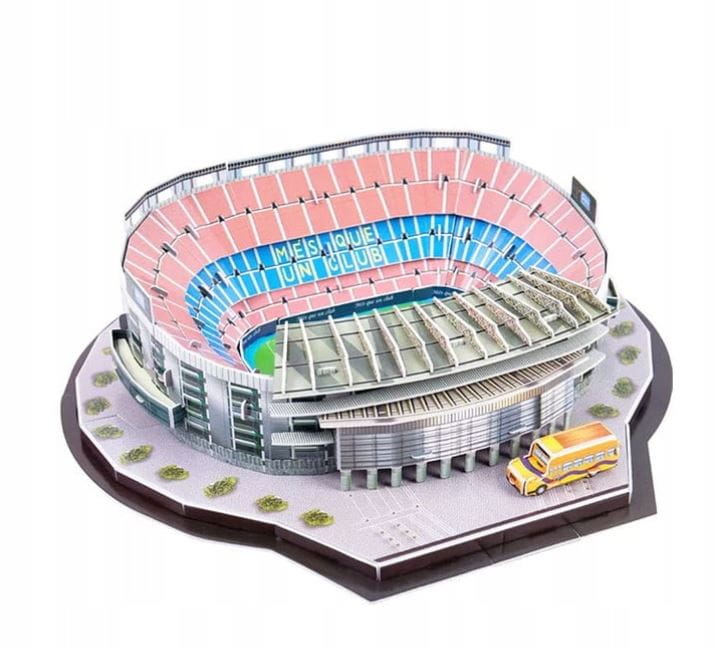Model 3D Anfield Liverpool, 113 części, puzzle konstrukcyjne dla fanów piłki nożnej.