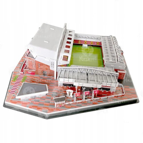 Stadion Liverpool FC w formie puzzli 3D, 113 elementów do złożenia makiety.