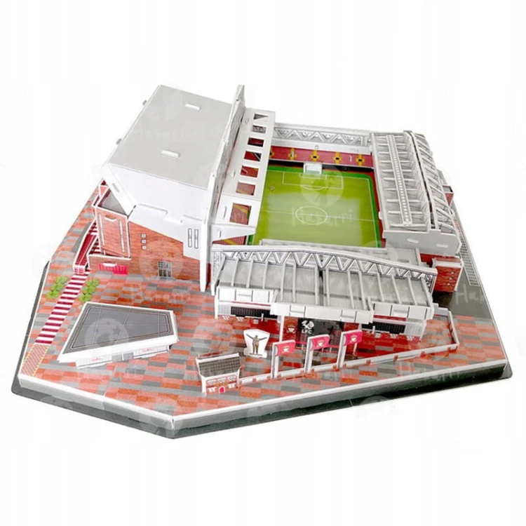 Stadion Liverpool FC w formie puzzli 3D, 113 elementów do złożenia makiety.